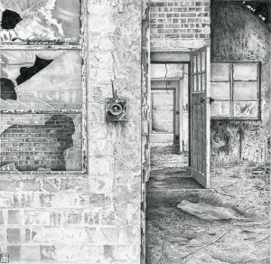 Nissen Hut Remains, (Front) Tarrant Rushton Airfield, Dorset, 1992-2012